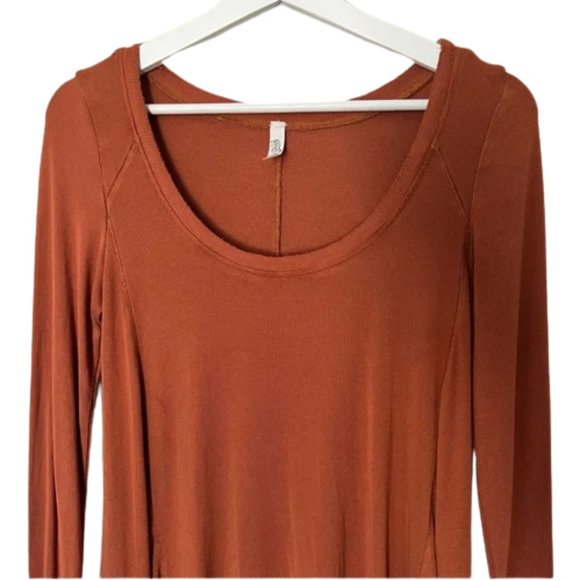 FREE PEOPLE January Tee Top in Sienna NWT - Picture 5 of 10